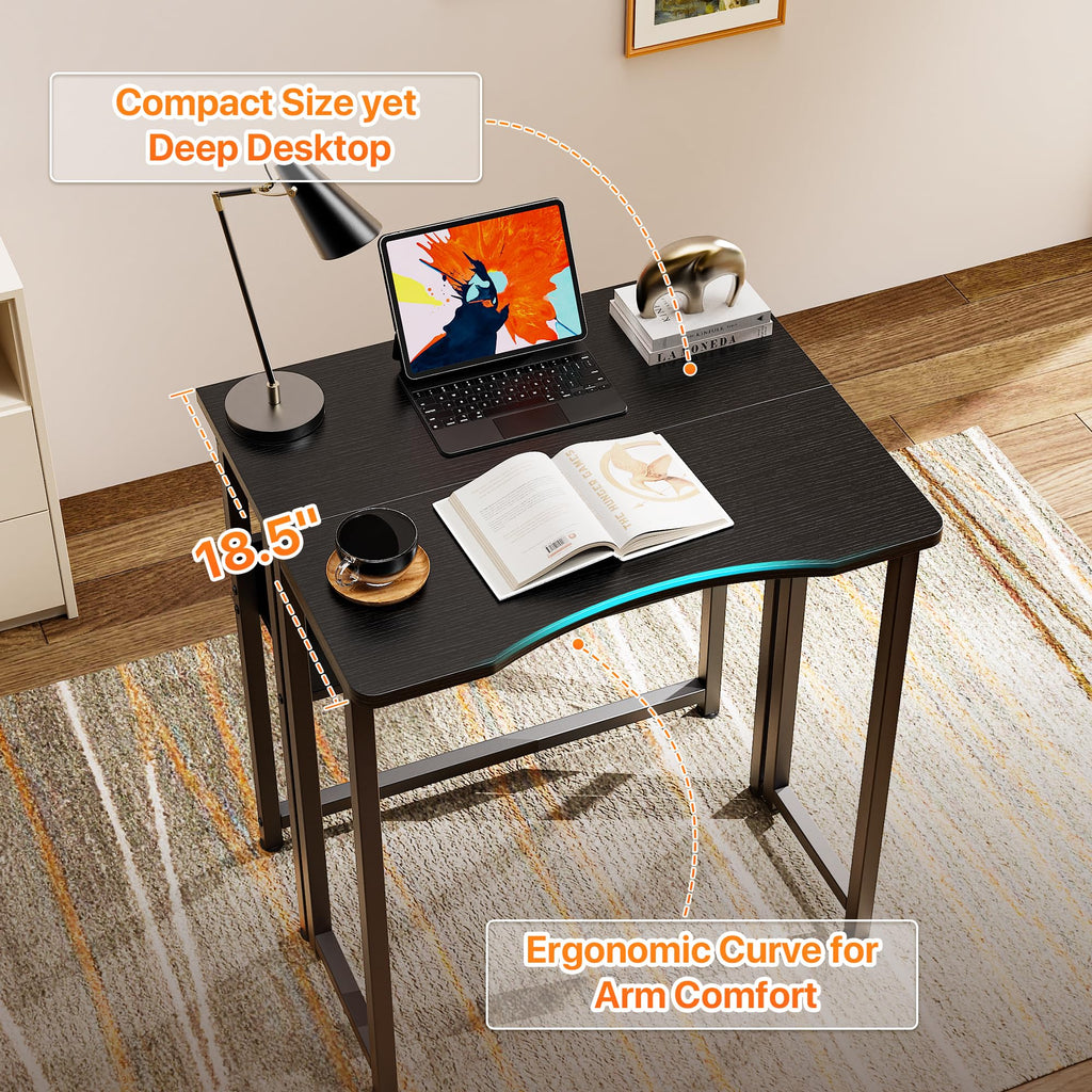 Folding Desk with Storage Shelf Q417