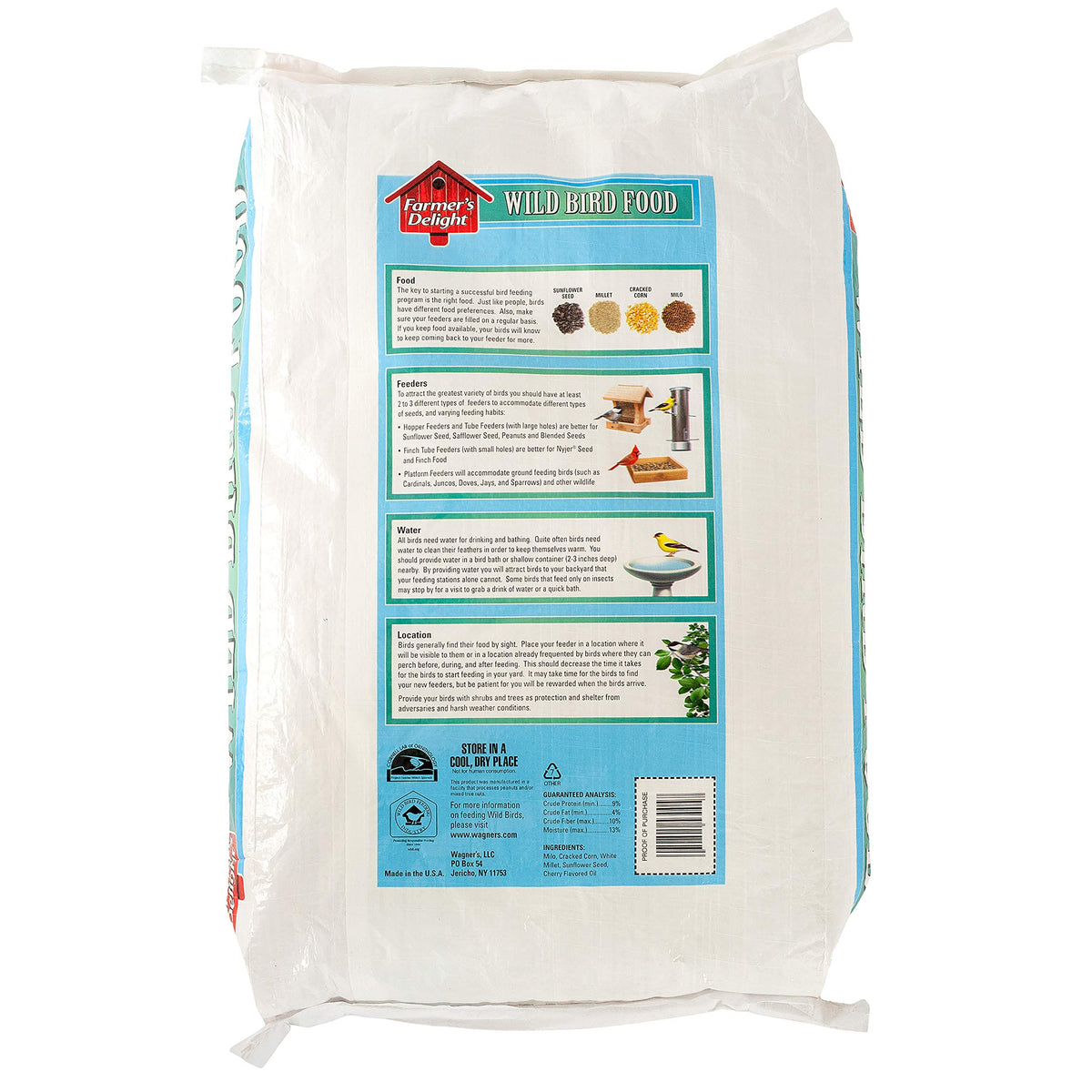 Wild Bird Food with Cherry Flavor 20-Pound Bag and Black Oil Sunflower Seed 5-Pound X649